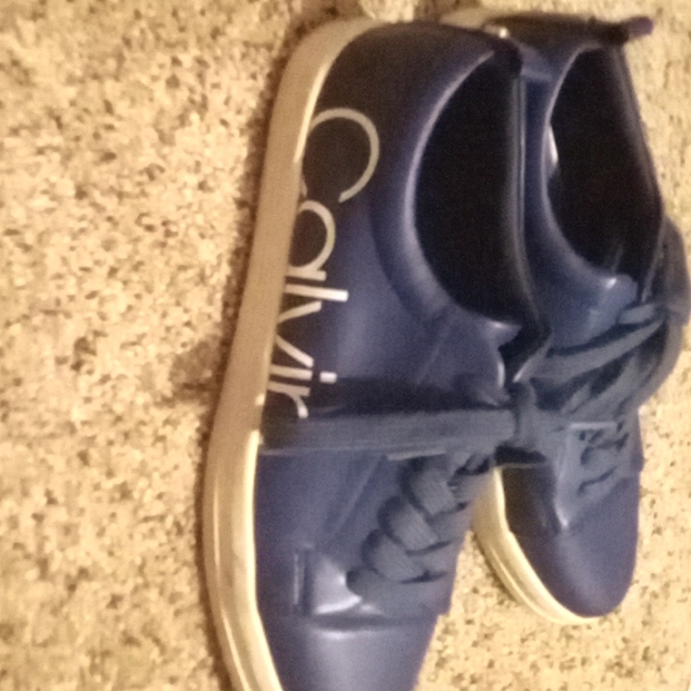 Blue lace up Calvin Klein Shoes